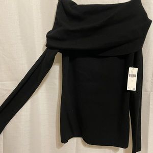Anthropology black Off the shoulder Sweater